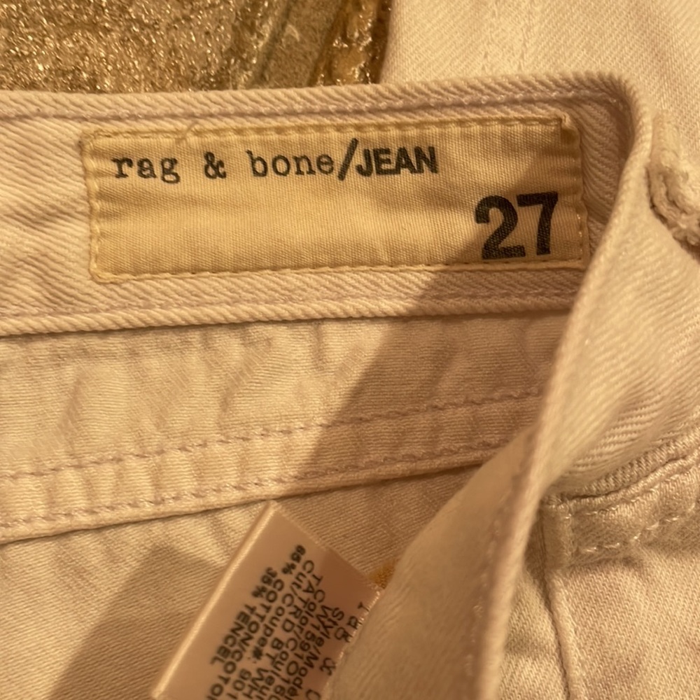 Rag & bone white jeans
